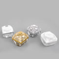 In Stock 10g Luxury Crystal White/Pink Frosted Small Cosmetic Plastic Acrylic Jars Sengmi Brand D33-1 Model Custom Logo