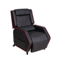 Modern Leather Recliner Sofa Set with Adjustable Backrest and Extendable Leg Support Steel Frame Material