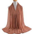 Hot Sell Premium Hijab Wholesale Plain Hijab Pleated Ready to Ship Crepe Chiffon Hijab Shawl for Lady