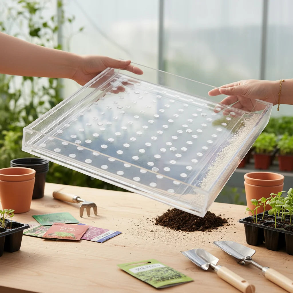 Handheld Plastic Seed Sowing Tool for Many Different Plant Seed Sowing for Farm Greenhouse Use