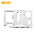 Father's Day Gift Credit Card Size 14-in-1 Tool Card Stainless Steel Gear with Screwdriver Bottle Opener and Wrench