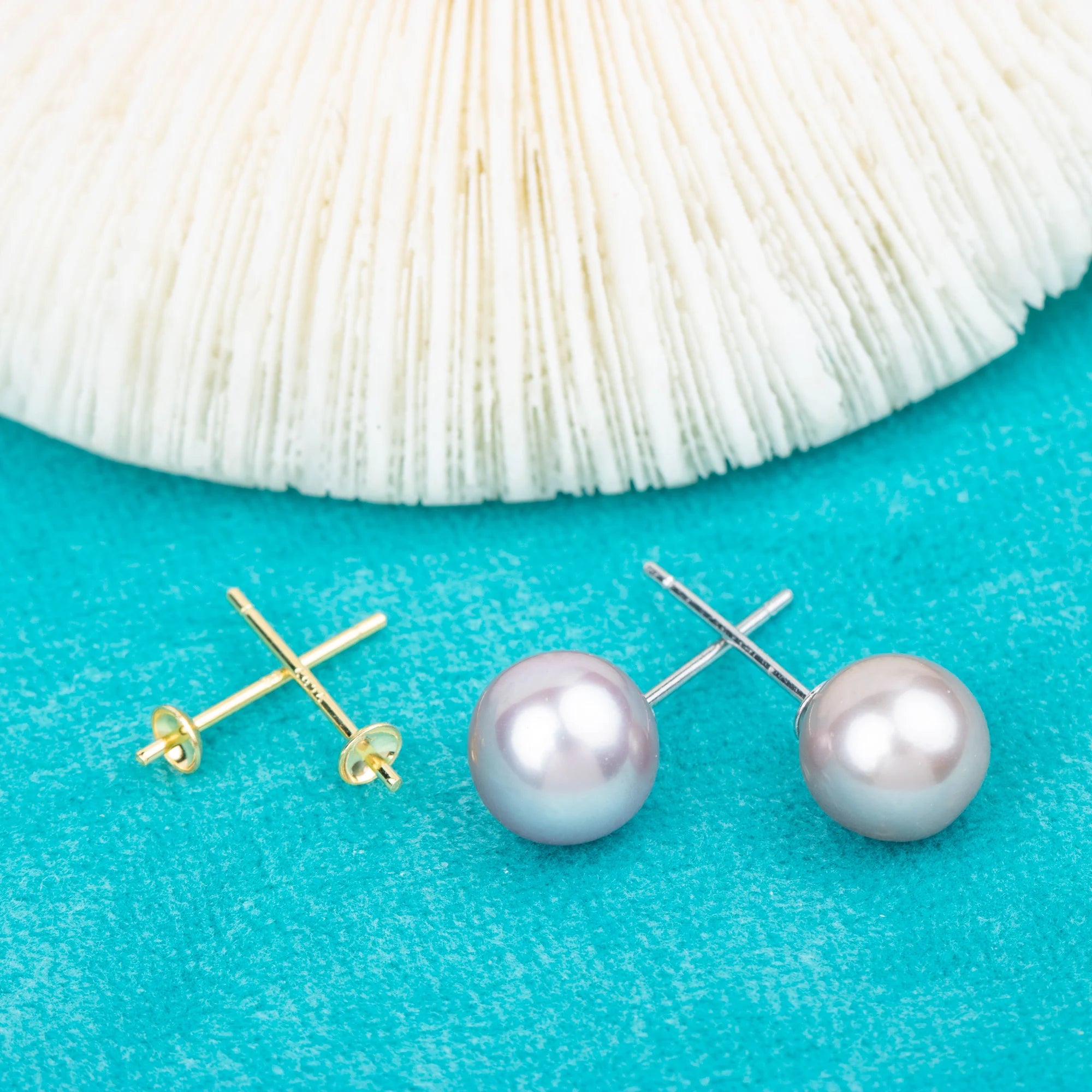 S925 Small Size Simple Vintage Freshwater Pearl New Model Stud Earring