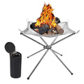 Wholesale Portable Camping Fire Pit Outdoor Wood Burning Steel BBQ Grill Firepit Foldable Steel Mesh Fire Pits Fireplace