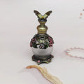15ml Arabian Style Dubai Metal Essential Oil Bottles Empty Alloy Attar Oil Perfume Bottles With Colorful Gemstone
