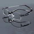 2025 Newest Arrival Fashion Custom Half Frames for Eye Glasses Metal Business Mens Square Animal Pattern Glasses Frame for