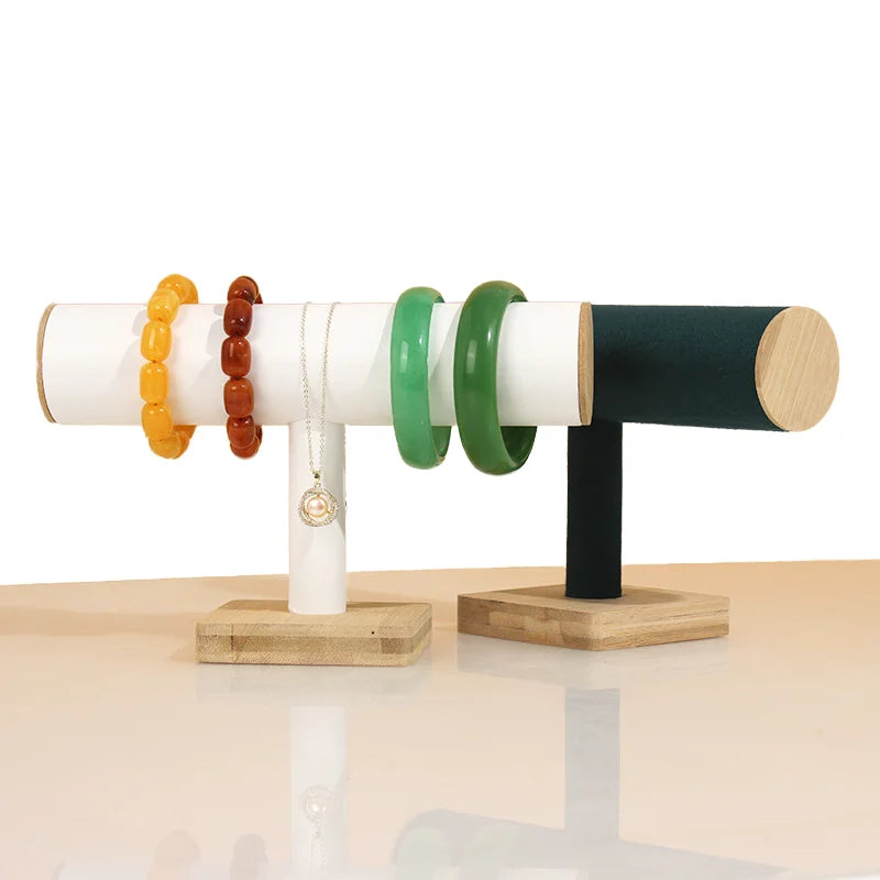 Bamboo Bracelet Stand Watch Bracelet Head Rope Display Stand Necklace Jewelry Display Store Props Customized by Factory