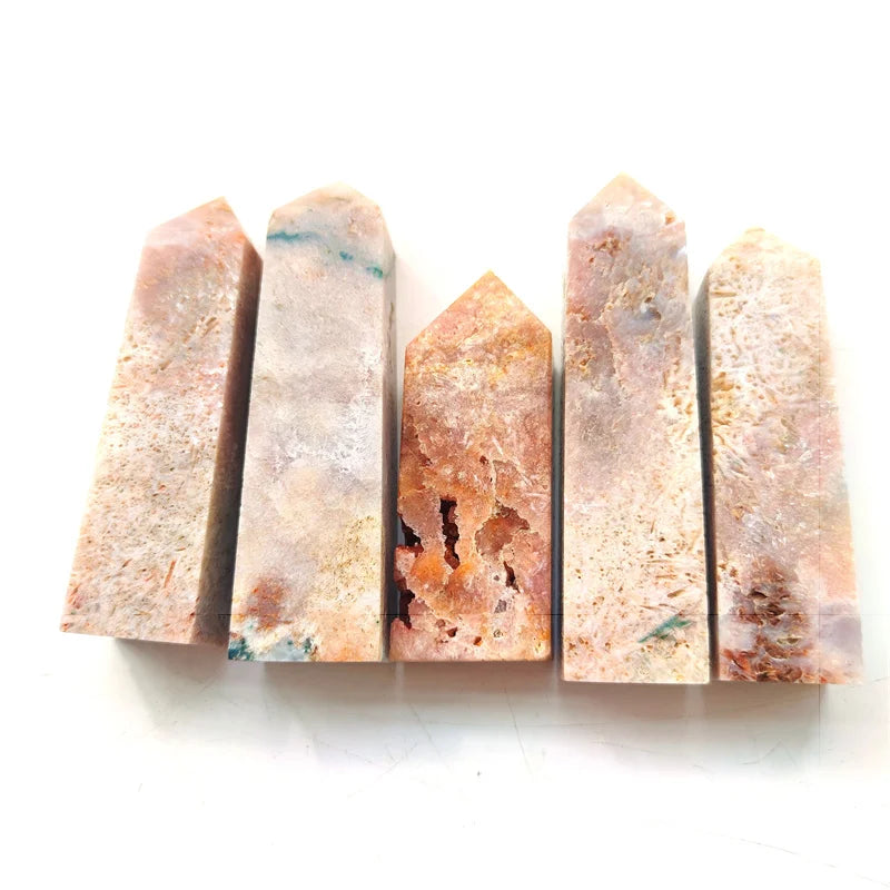 Hot Sale Natural Healing Crystals Point Pink Amethyst Crystal Tower for Decoration