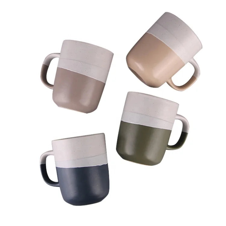 Cooking Utensils Ceramic Cups Milk Cups Coffee Cups Glazed Process Color Collision Styles Customized Wholesale