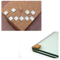 Transportation Shock and Pressure Resistant Cork Gaskets Rubber Coated PVC Glass Edge Protectors