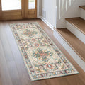 Vintage Modern Design Home Hallway 1-Piece Area Rug Machine Made Non-Slip Low Pile Non-Shedding Runner Soft Pile Distressed