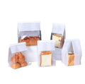 Wholesale Custom Design Printed Bakery French baguette Packaging Kraft Paper Bread Bag with Window