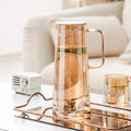 High Borosilicate Glass Heat Resisting Cold Water Jug Teapot Thickened Glass Water Set