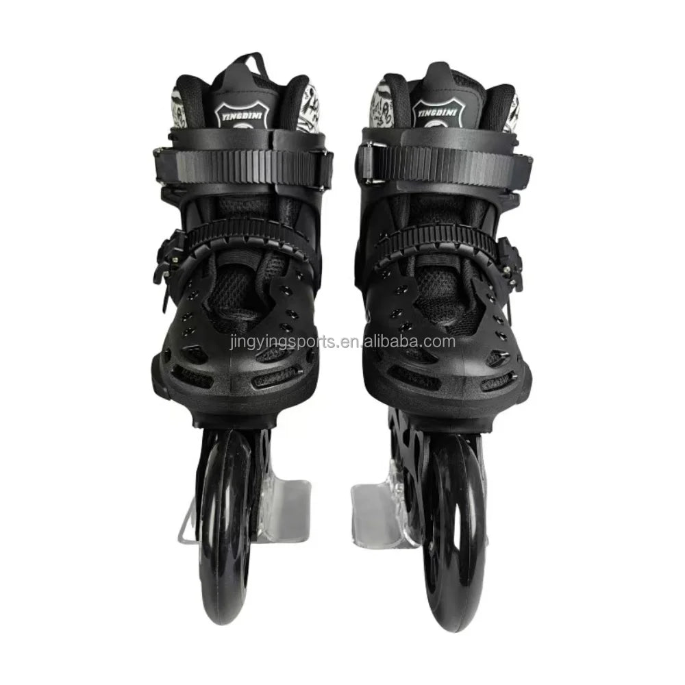 2025 Jingying Professional Level Adult Three-Wheeled Speed Slalom Roller Skate Shoes for Men and Women New Adult Speed Skates