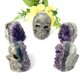 Hot Sale Crystals Healing Stones Small Amethyst Crystal Cluster Skulls for Ornament