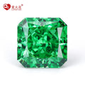 5A+ Synthetic Loose Diamonds Octagon Radiant Crushed Ice Cut Zircon Stone Price Paraiba Green Color Loose Cz Stones
