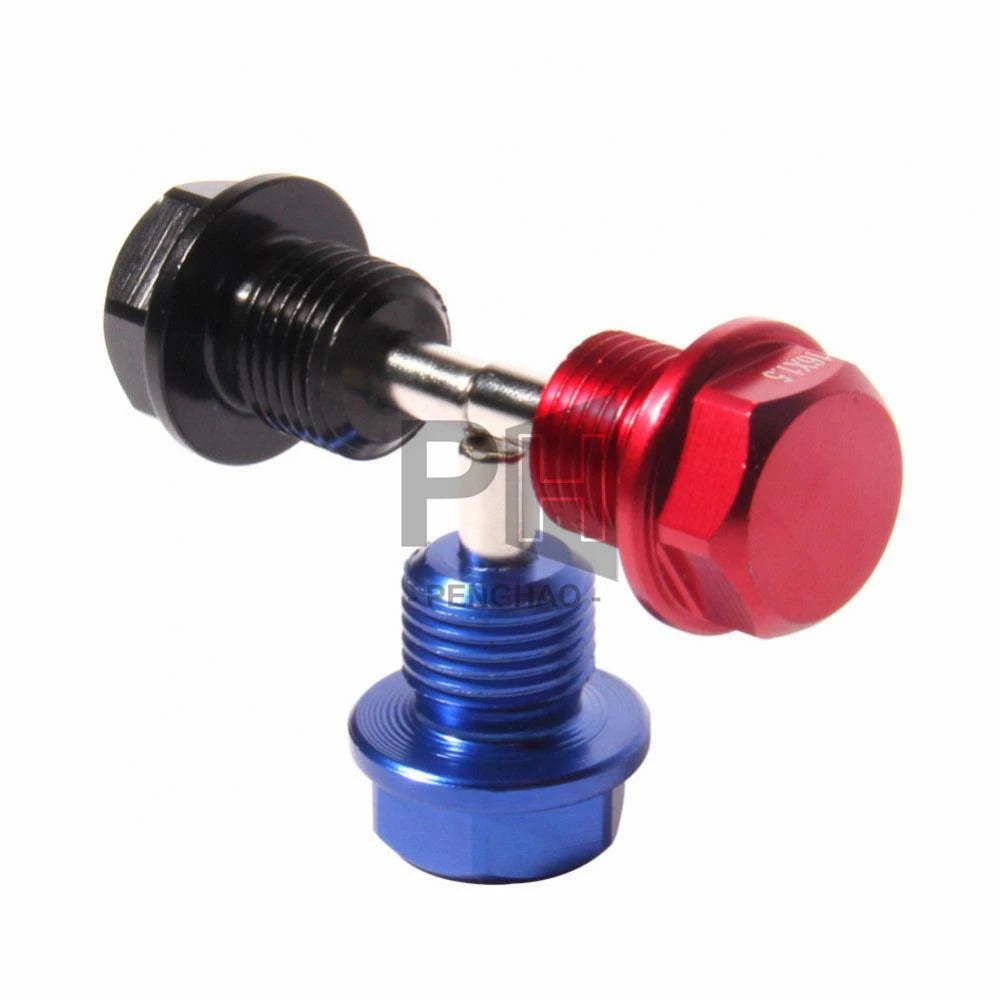 M12*1.25 M12*1.5 M14*1.5 Screw Aluminum Nut Bolt Oil Drain Sump Nut Car Engine Magnetic Oil Drain Plug