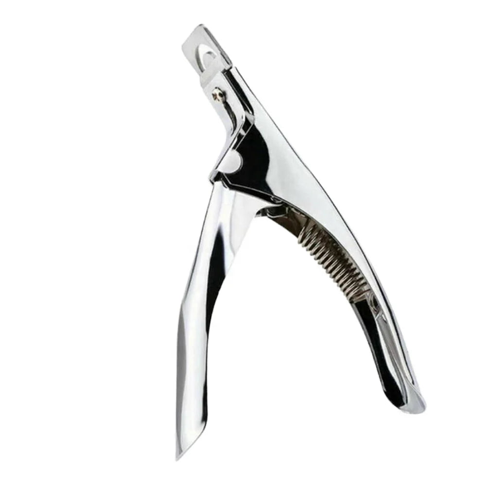 Nail Cutter 5" Stainless Steel Beauty Tip Cutters Nail Tip Cutter False Nails Edge Trimmer Mirror Polish Acrylic