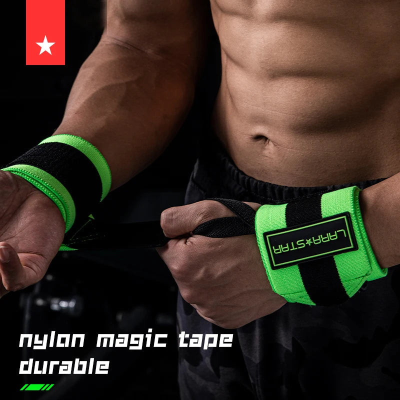 LS0665 High Quality Nylon Wrist Wraps Weightlifting Polyester Wrist Band Brace