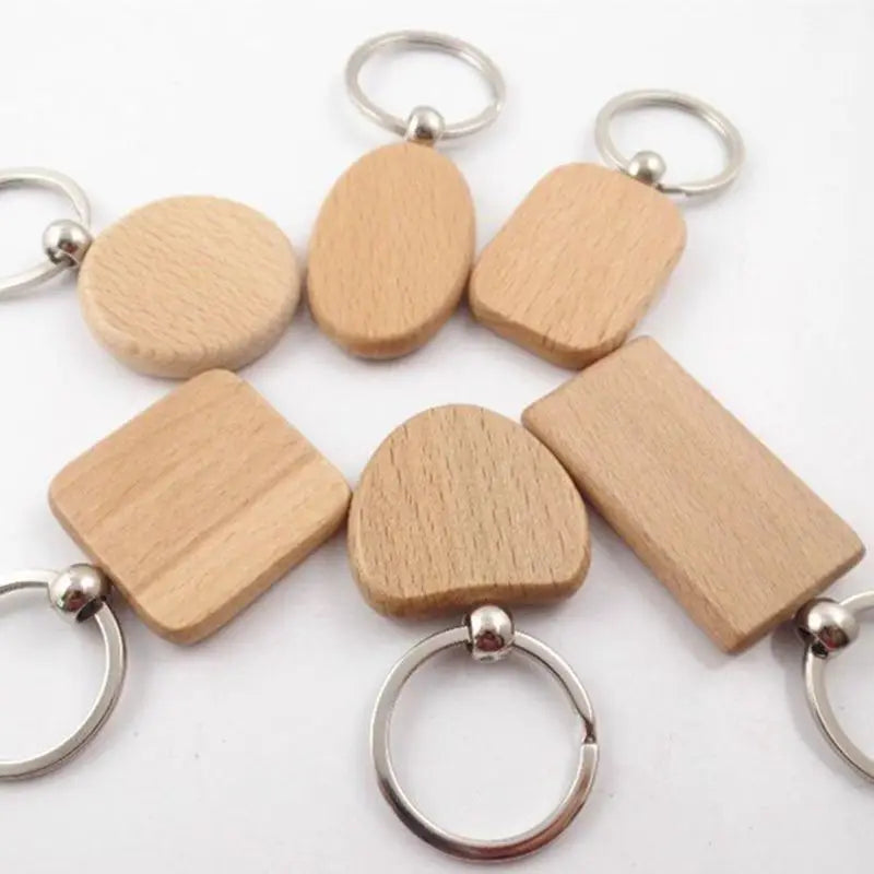 Wholesale Elm Keychains - Blank Wooden Pieces for Creative DIY Gifts