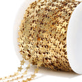18k Gold Stainless Steel Star Chains for DIY Jewelry Making Earrings Charms Bracelet Necklace Connectors Accessories