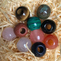 Wholesale Semi Precious Gemstone Exaggerated Big 16mm Stone Round Beads 5mm Big Hole Beads for DIY Jewelry Making