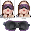 Lightweight Comfortable Super Soft 3D Memory Foam Eye Mask with Elastic Strap for Relaxing Sleep