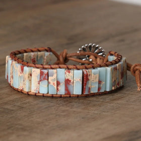 Newest Agalmatolite Jasper Bracelet Handcrafted Adjustable Gemstone Bohemian Dainty Bracelet for Women Drop Shipping Wholesale