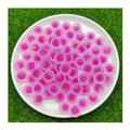 16mm 100pcs Matte Colorful Half Hole Round Acrylic Beads Spacer Beads for Jewelry Making Handmade DIY Bracelet