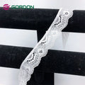 Gordon Ribbons in Stock 3cm Wide Flower Ribbon Lace Trim White Lace Ribbon