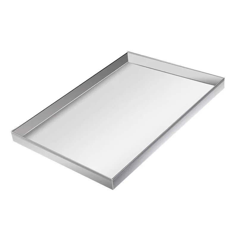 Wholesale 304 Stainless Steel Rectangular Tray Handmade Anti-Seepage Leak Tray Polished Finish Carton Packing Hardware