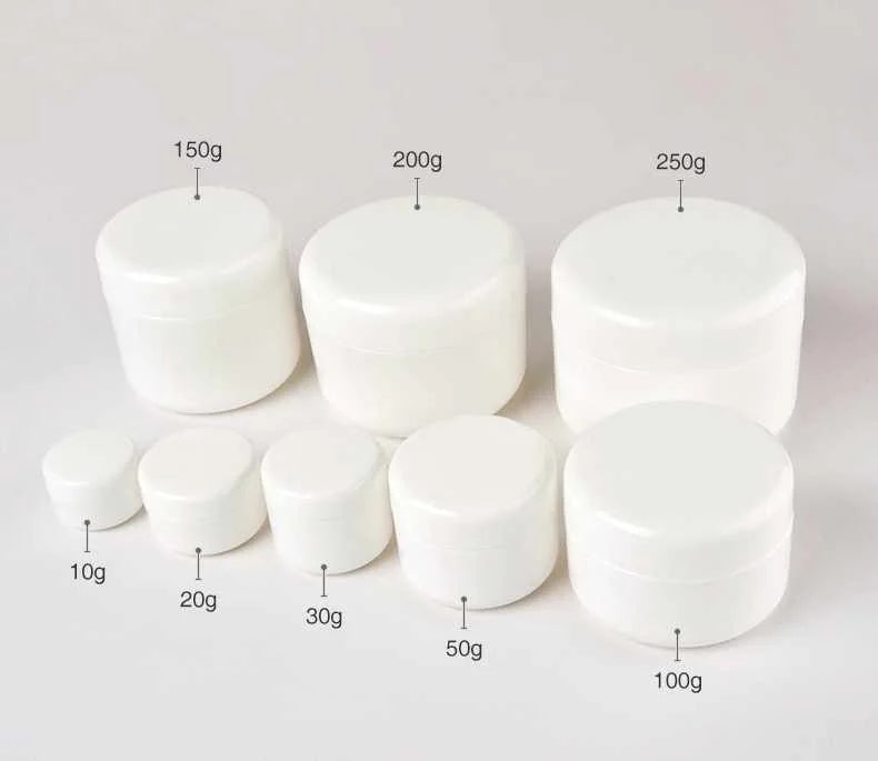 Custom Logo Double Wall PP Plastic Eye Cream Jar with Customized Plastic Jars Model CXT-CB-018