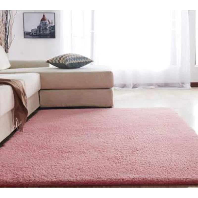 2025 Modern Rectangle Handmade Wool/Silk Cushioned Area Rug Machine-Made for Living Room Bedroom