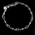 Sterling Silver 4*6mm Semi Mount Bracelet Empty Support Blank Claws Setting S925 Base Holder Without Center Stone Inlay for DIY