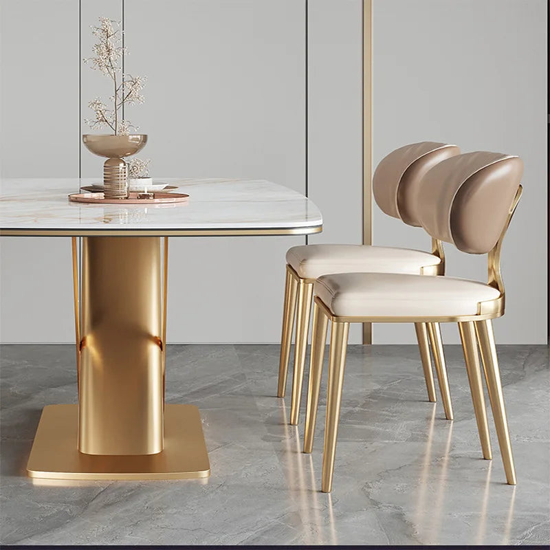 Modern Royal Good Quality Elegant Dining Chairs Velvet Seat Leather Dining Room Chair Wholesale Restaurant Chair