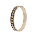 SY Stainless Steel Enamel Bangle Bracelet with Engrave Rhombus Design Pattern Gift Jewelry