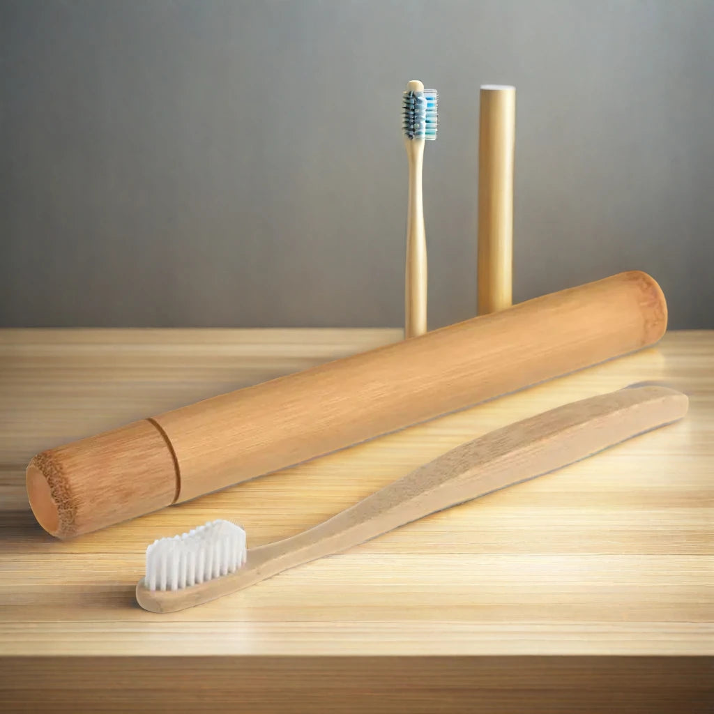 2024 Hot Sale TREE-SUN Custom Logo for Toothbrush Set Biodegradable Colorful Soft Hard Bristle BPA Free Disposable Foldable
