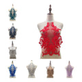 Embroidered Floral Flower Lace Collar Applique Patch Neckline Trims Sewing Wedding Clothes DIY Crafts