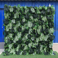 Custom Flowerwall 5d 3d Green Roll up Cloth Flower Wall Backdrop Wedding Decor Artificial Greenny Flower Panels Flower