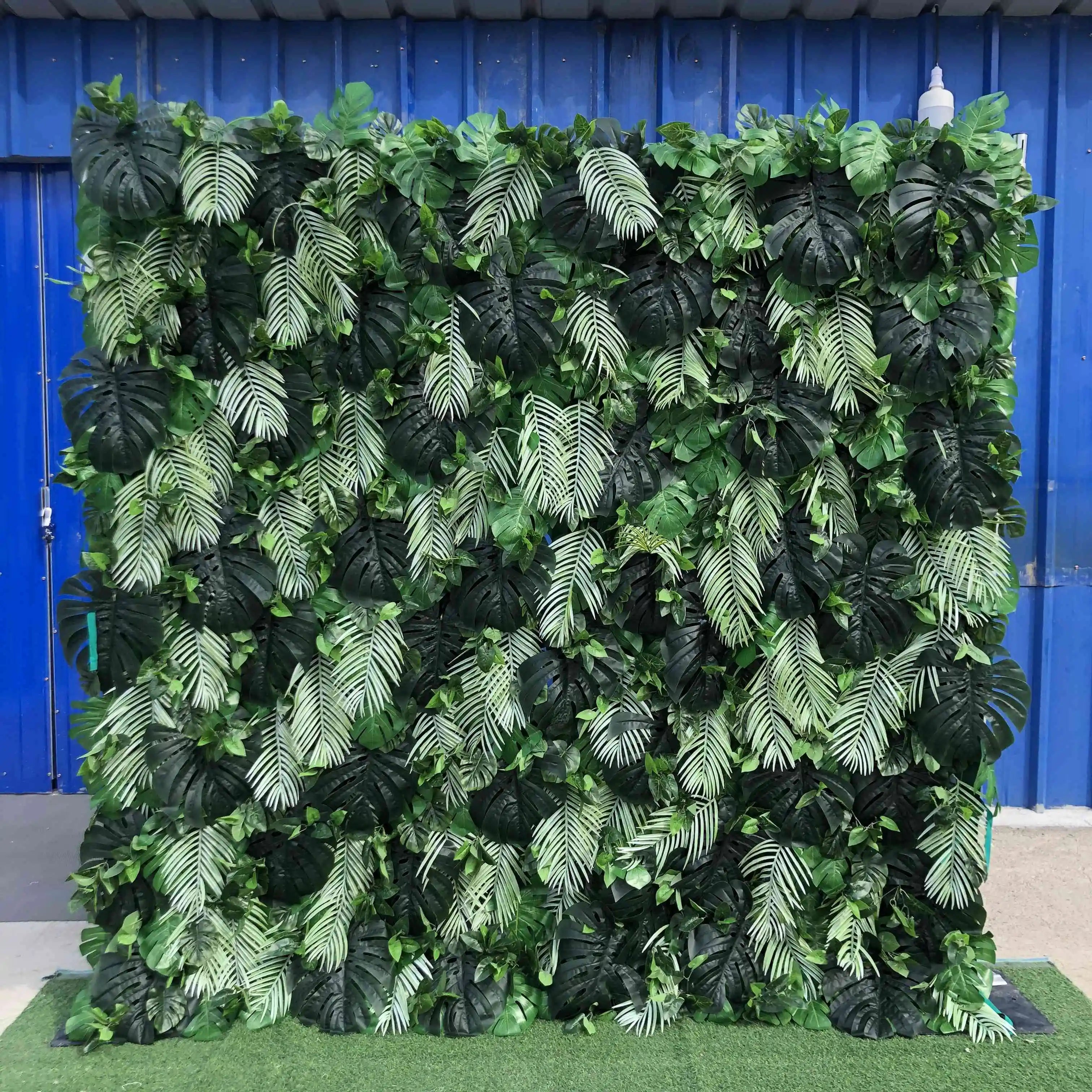 Custom Flowerwall 5d 3d Green Roll up Cloth Flower Wall Backdrop Wedding Decor Artificial Greenny Flower Panels Flower