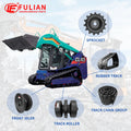 Compact Track Loader Undercarriage Parts Lower Roller Drive Sprocket Rubber Track Front Idler Rear Idler for IHISCE CL35 CL45