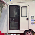 2024 Meidi RV Teardrop Entrance Door Manual Waterproof Outdoor Automatic Single Point Lock Motorhome Camper Trailer Aluminum