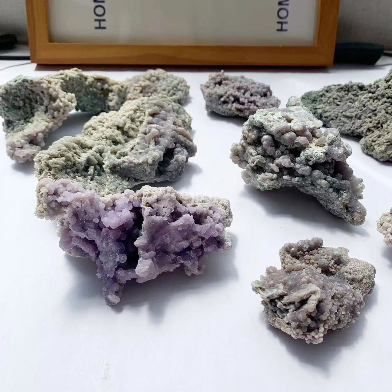 Wholesale Nature Healing Crystal Purple Grape Agate Raw Specimen Stone for Decoration