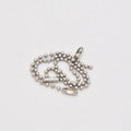 Silver Necklace With Small Colored Balls Fashion Accessories Silver Cap Boy Hat Pendant Stainless Steel Ball Chain Necklace