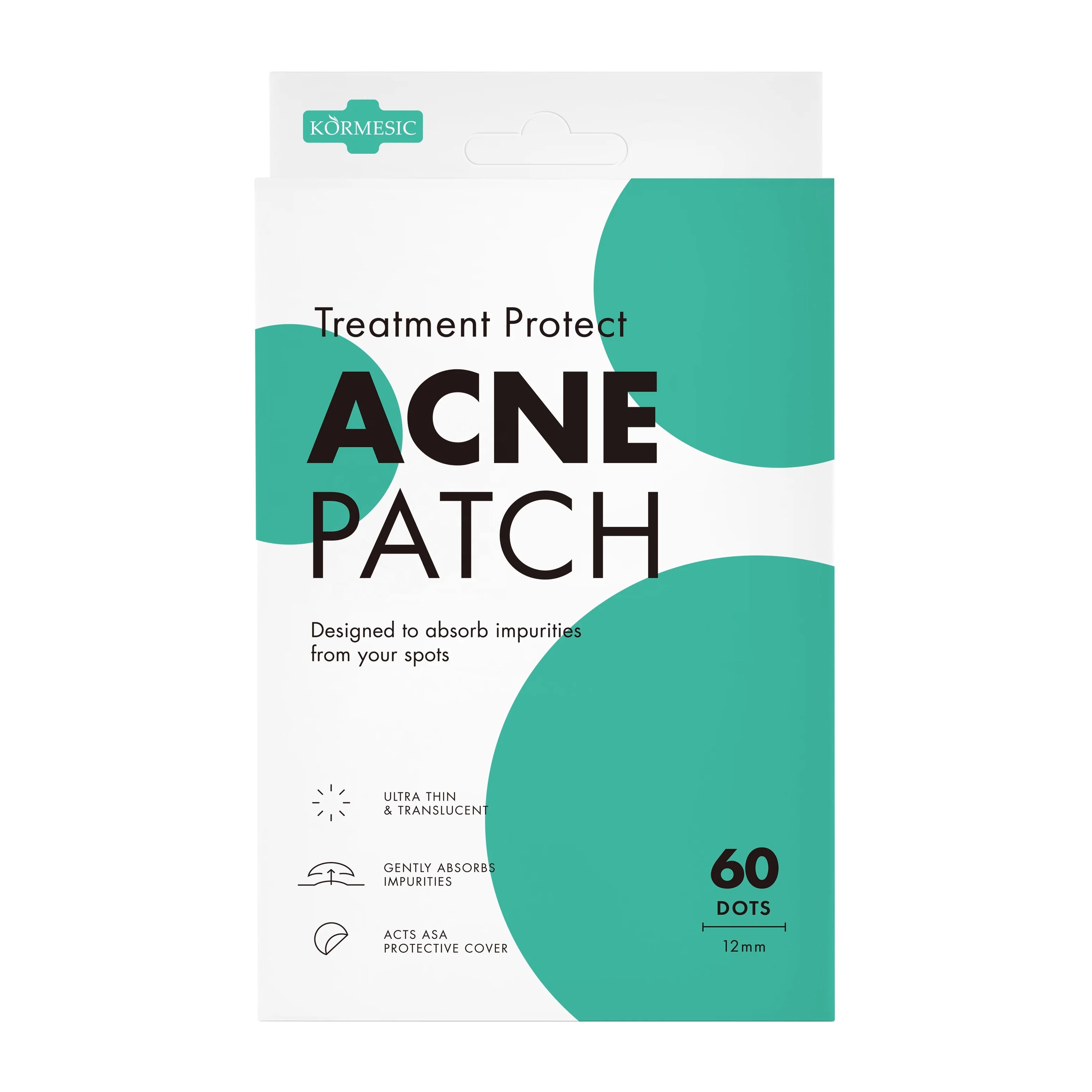 OEM Hot Sales KORMESIC Treatment Protect Acne Patch Designed to Absorb Impurities From Your Spots