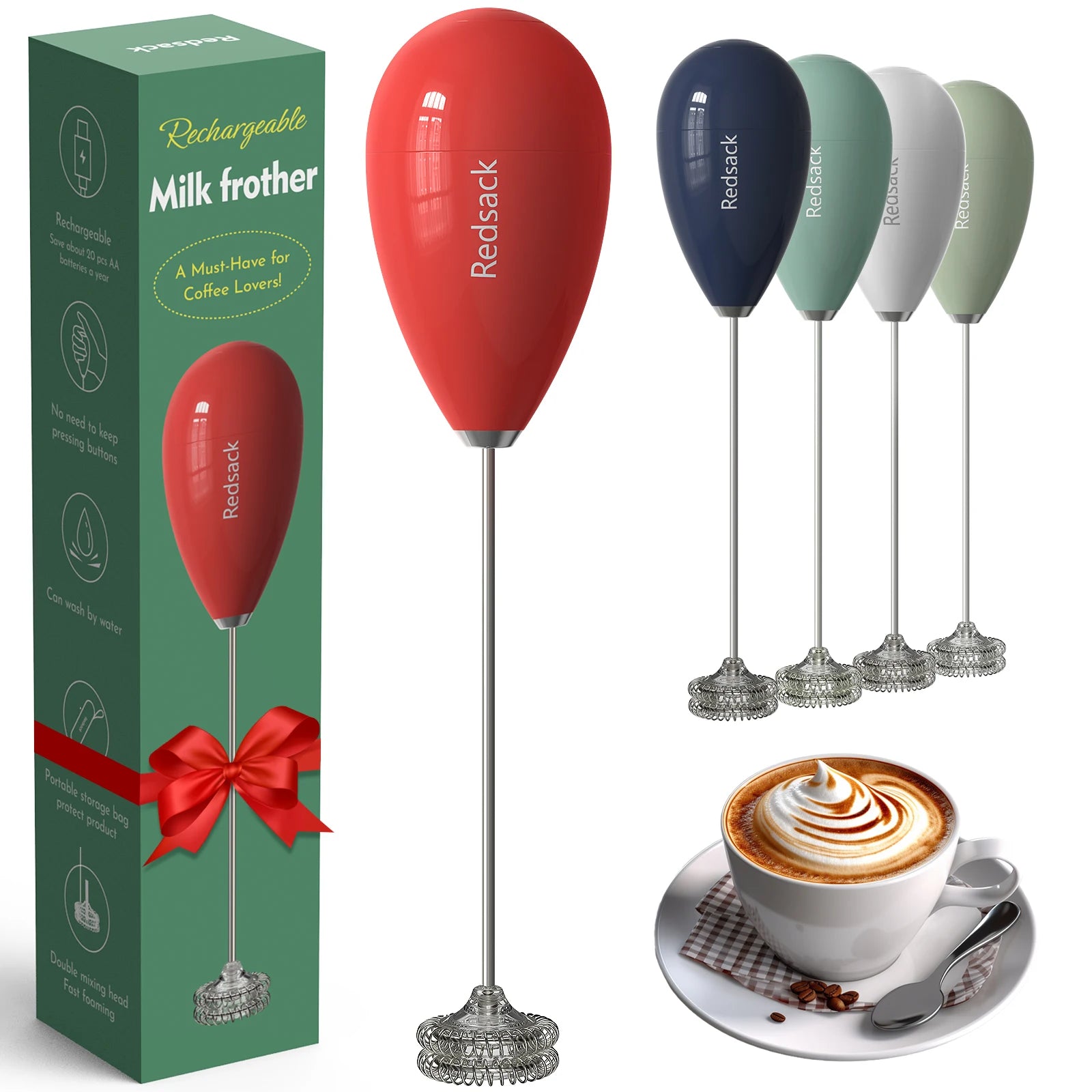 Household Kitchen New Idea Unique Products Handheld Portable  Milk Frother Handheld Foam Maker