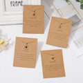 Birthstone Jewelry Moon and Star Necklace Women Chain Necklaces Wholesale Gold Plated Personalized Jewellery With Card