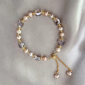 Wholesale Friendship Homemade Crystal Beads Bracelet Fresh Water Pearl Crystal Bead Bracelet for Women