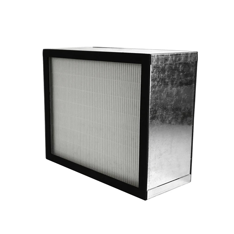 Customized Wholesale Aluminum Galvanized Frame Silver Mini Pleated H13 Hepa Air Ventilation Filter 99.95% Efficiency 0.3m