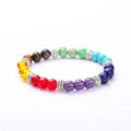 8mm Handmade Natural Gemstone Healing Bracelets Stretchable Colorful Yoga Beaded Natural Stone Bracelets