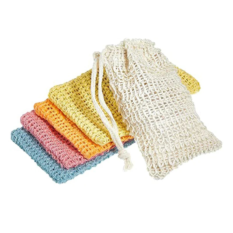 Sipima  Hot Sales Soap Saver Bag Natural Sisal Exfoliating Soap Pouch for Foaming and Drying the Soap Bars